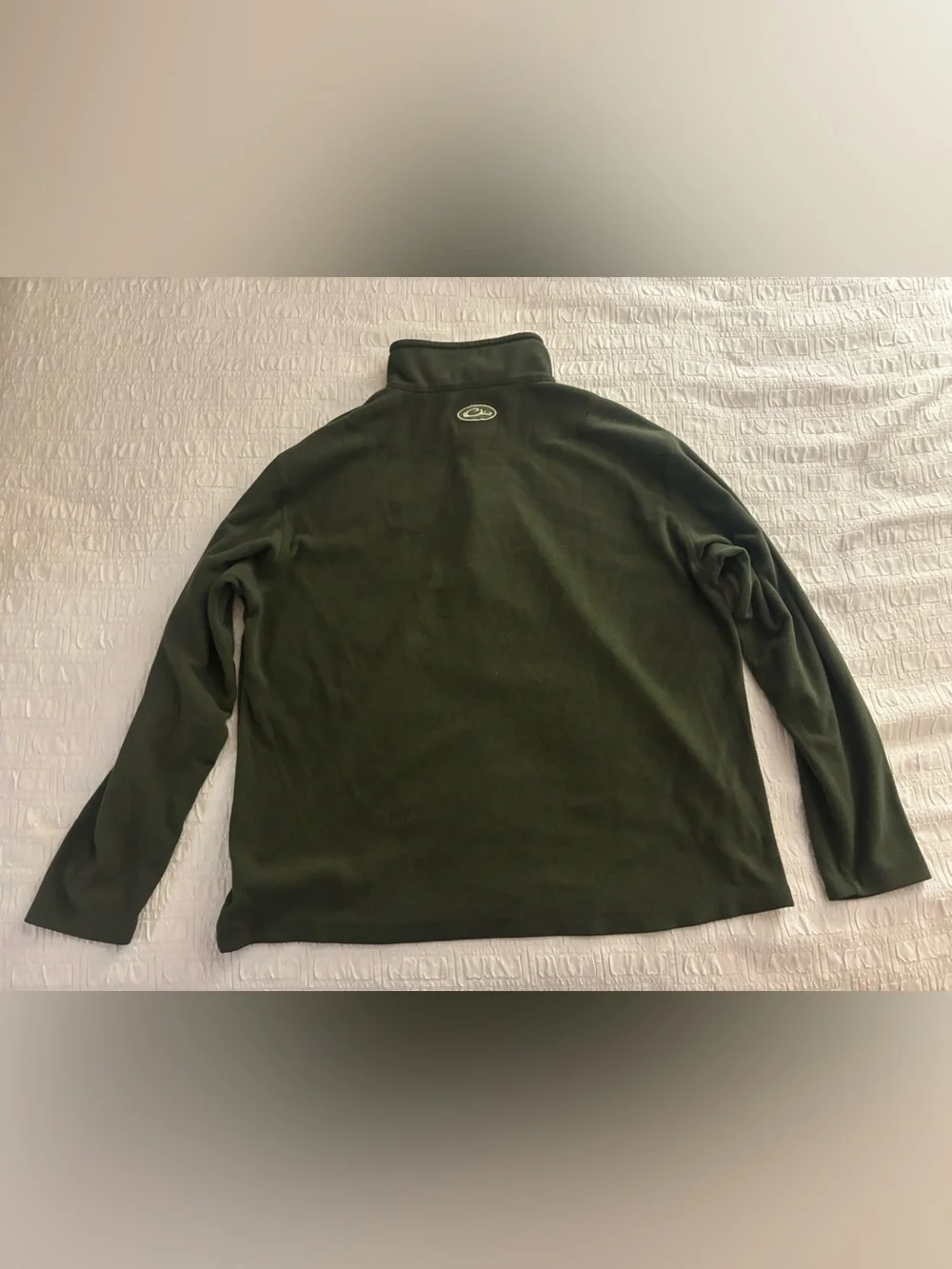 Drake Olive Green Lightweight Fleece Jacket Quarter zip XL